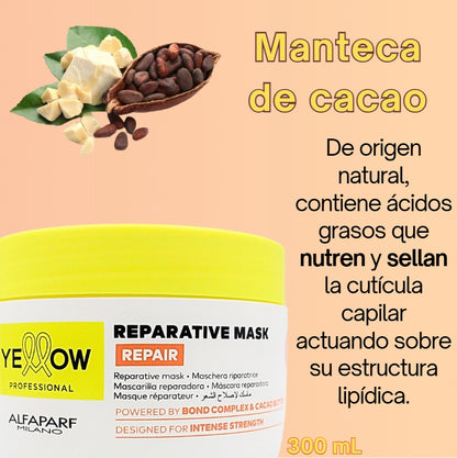 Mascarilla Capilar Reparativa Yellow Repair 300 mL