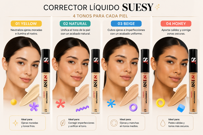 Suesy Corrector Líquido Cobertura Uniforme 5 mL