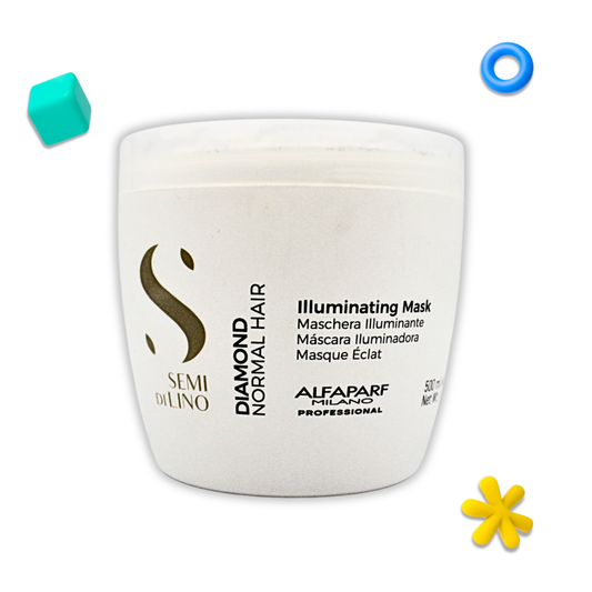 Mascarilla Iluminadora Capilar Alfaparf Semi Di Lino Diamond 500 mL