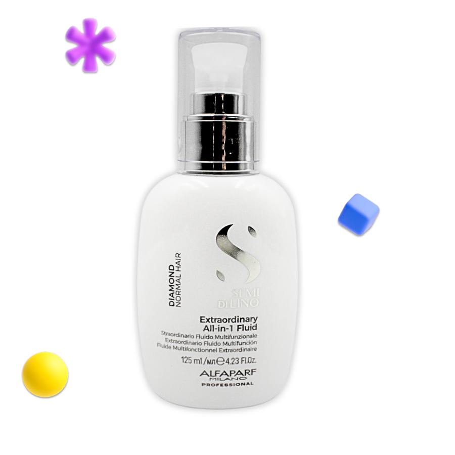 Extraordinario Fluido para Brillo Capilar Todo en 1 Semi Di Lino Diamond 125 mL
